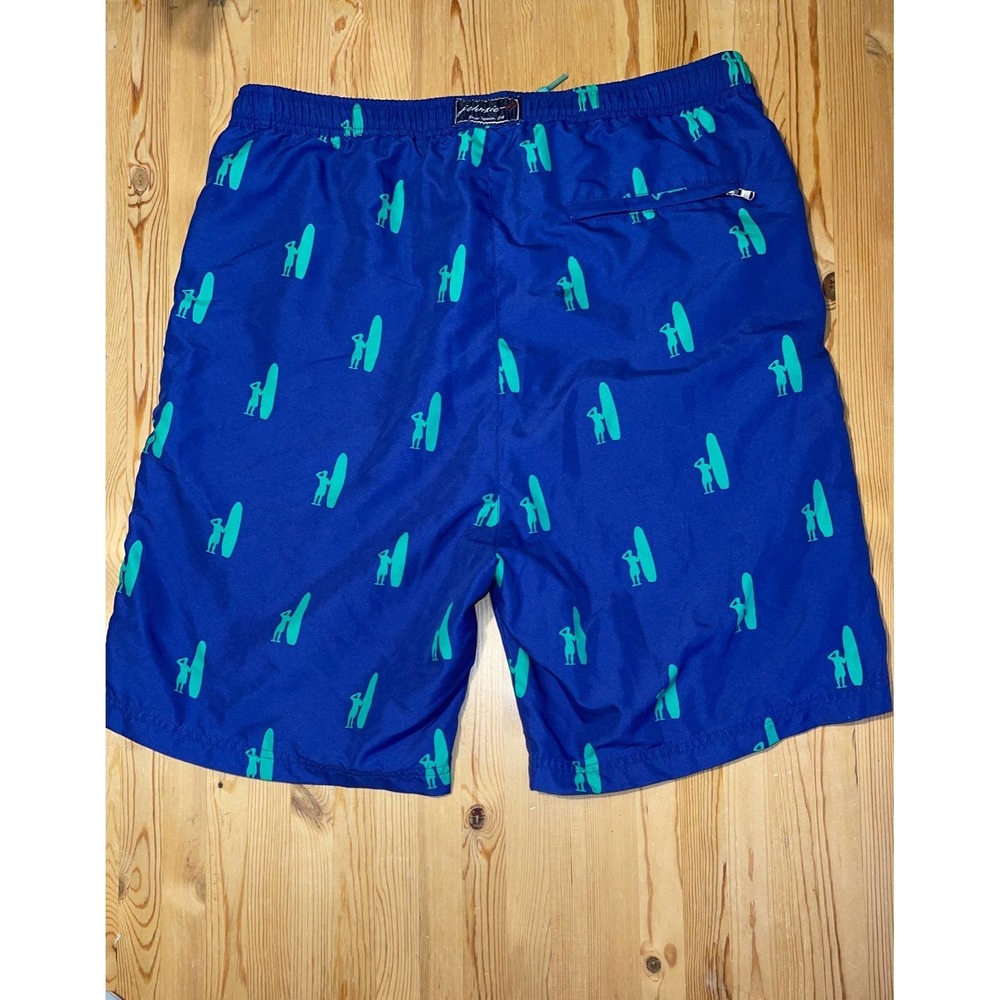 Johnnie O Board Short Swim Trunk Elastic Waist Drawstring and Pocket Mens XL
